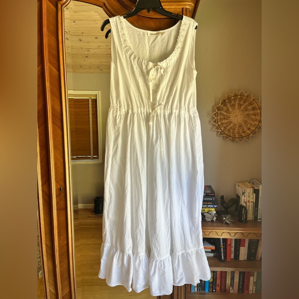 Vintage VS White Cotton Nightgown L